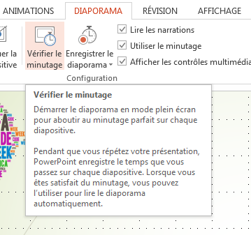 configurerPresenterDiaporama